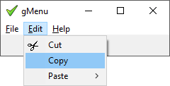 gMenu open